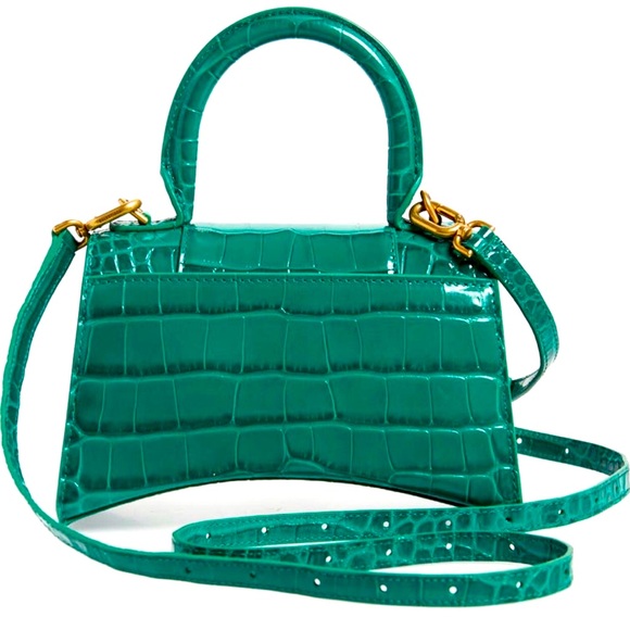 NEW🔥BALENCIAGA💥RARE💥XS Hourglass Leather Top Handle Bag🔥 - Picture 5 of 15